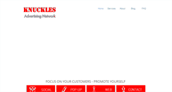 Desktop Screenshot of knucklesadvertising.net